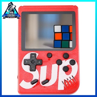 [Fitslim] Double Version Handheld Game Player Built-in 400 Games Color LCD Game
