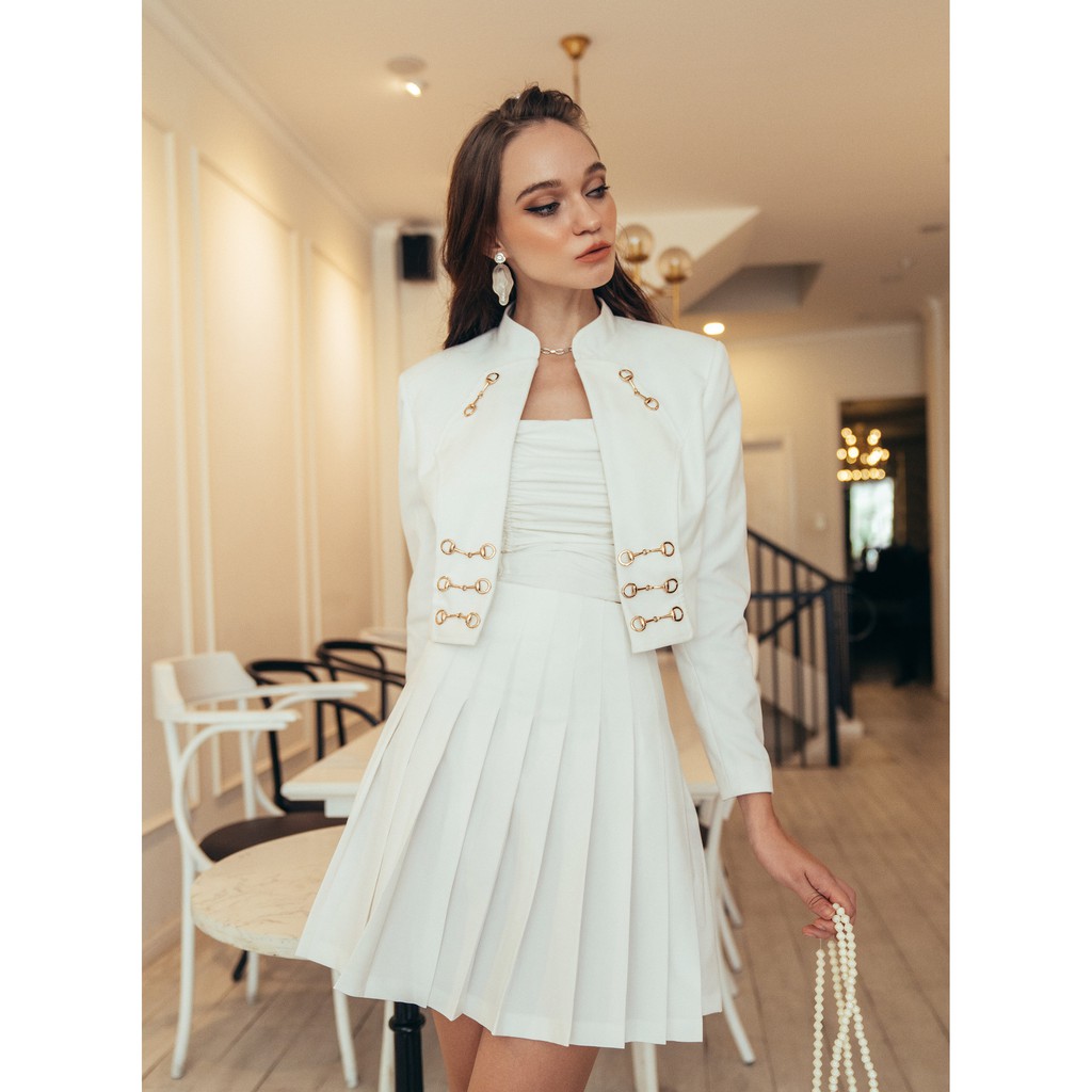Áo khoác nữ Nudieye - Houjie Stand Collar Short Jacket | BigBuy360 - bigbuy360.vn