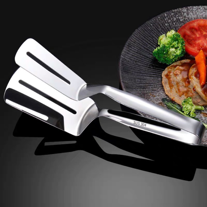Kẹp Gắp Đồ Ăn, Kẹp Gắp Nóng Chiên Cá, Thịt Nướng Bằng INOX Cao Cấp An Toàn, Tiện Dụng.Đậu Đậu-GDTM