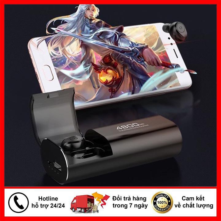 Tai nghe bluetooth không dây S11 tích hợp sạc dự phòng 4800mAh bass mạnh mẽ pin siêu trâu 6-8h