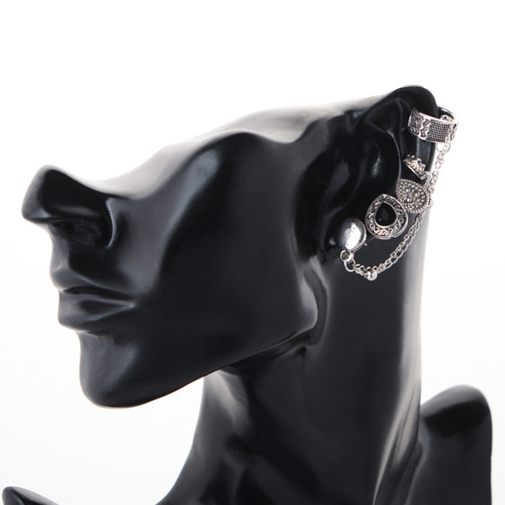 Set 4 bông tai hợp kim họa tiết cá tính cho nữ