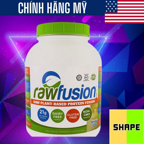 WHEY THỰC VẬT | SAN Rawfusion 60 Lần Dùng [1.862kg] - Whey Protein Dành Cho Người Ăn Chay Cao Cấp | The Shape