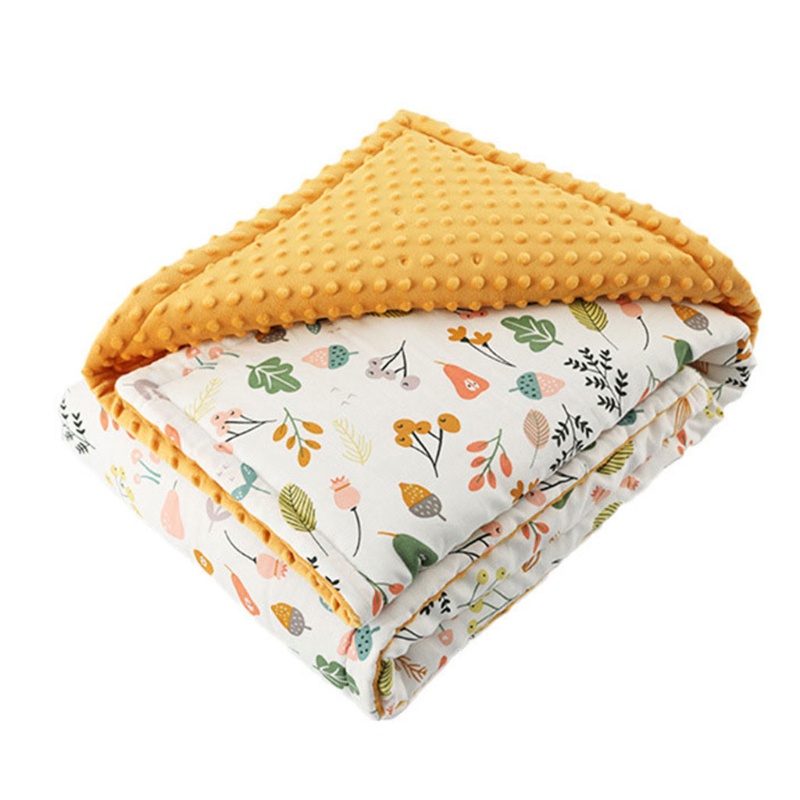 Chăn Quấn 110x75cm Giữ Ấm Mùa Thu Đông Họa Tiết Chấm Bi