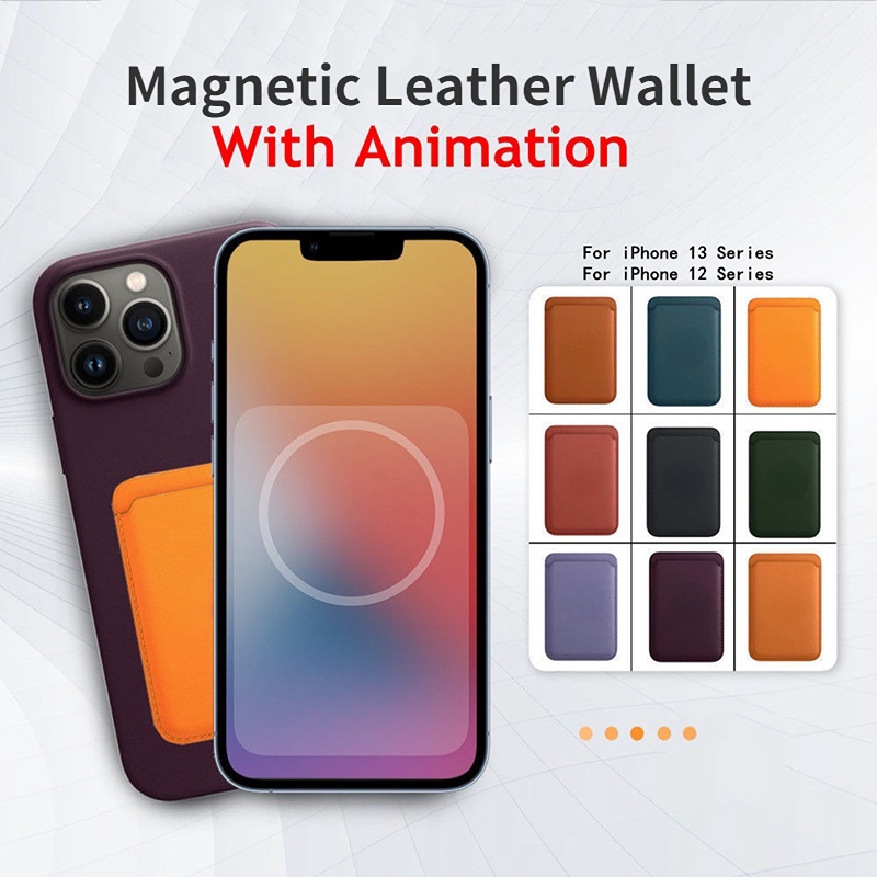 Bao Da Điện Thoại Dạng Ví Nắp Gập Từ Tính Có Ngăn Đựng Thẻ Cho iPhone 13 12 Pro Max