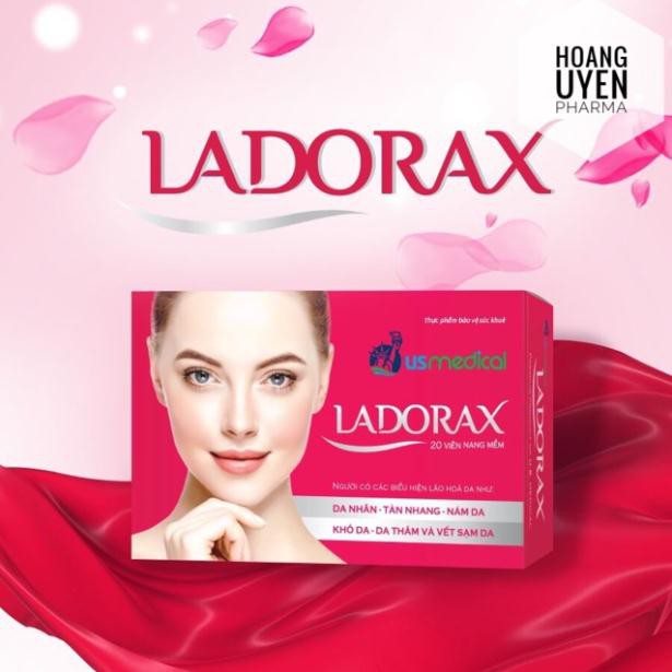 Viên uống trắng da Ladorax - Hộp 20 viên