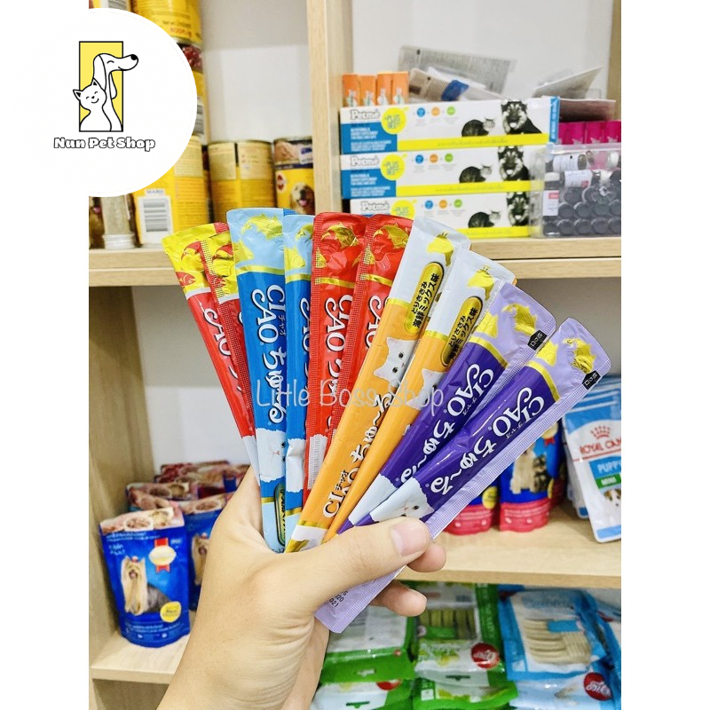 20 Gói Snack thưởng dạng sốt cho mèo Ciao Churu Nhật Bản