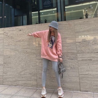 Sét nỉ Hươu và quần legging tăm
