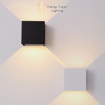 Đèn Tường Energy Green Lighting TN173 Led Vuông Chống Nước 6w - 10w Điều Chỉnh Góc Sáng 10cm