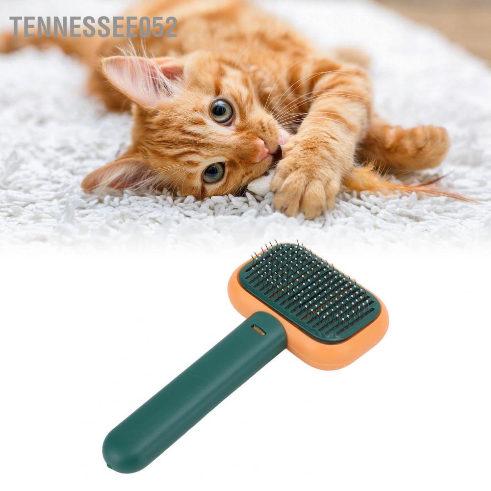 Hàng Sẵn Lược chải lông chó mèo có nút bấm Đa chức năng Tự làm sạch Slicker【Tennessee052】