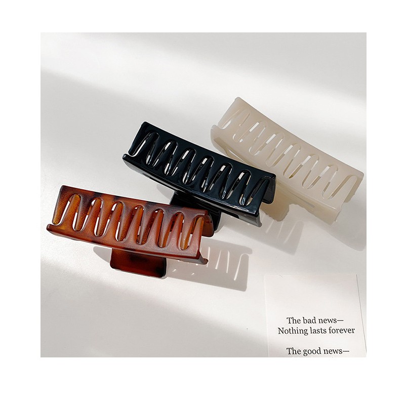 Kẹp tóc kiểu dáng đơn giản chất liệu acrylic phong cách Hàn Quốc xinh xắn cho nữ K04