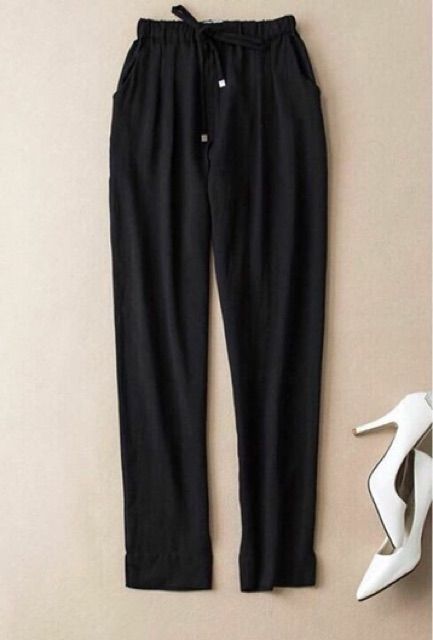 [ Mã FAMAYWA giảm 10K đơn 50K] Quần baggy nữ vải đũi thái nhăn mát lịm 40-55kg | BigBuy360 - bigbuy360.vn