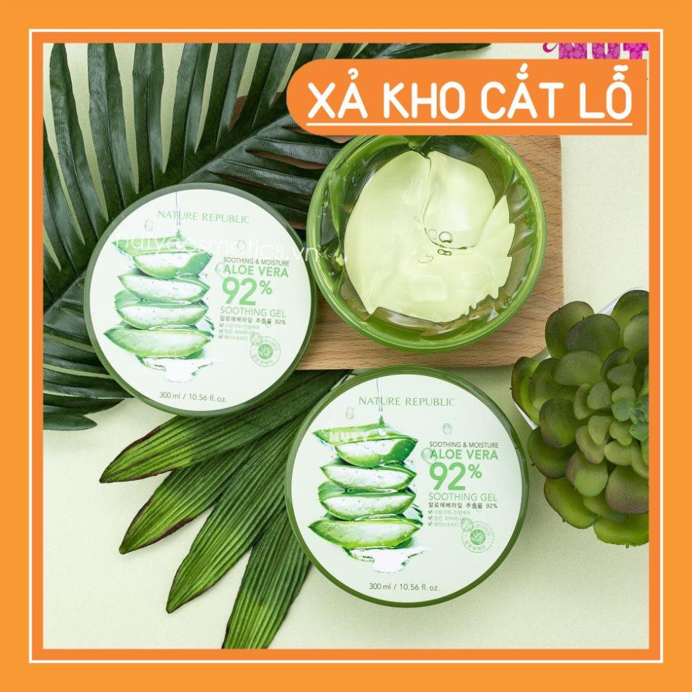 Auth - Gel Dưỡng Da Lô Hội Nature Republic Aloe Vera 92% Soothing Gel