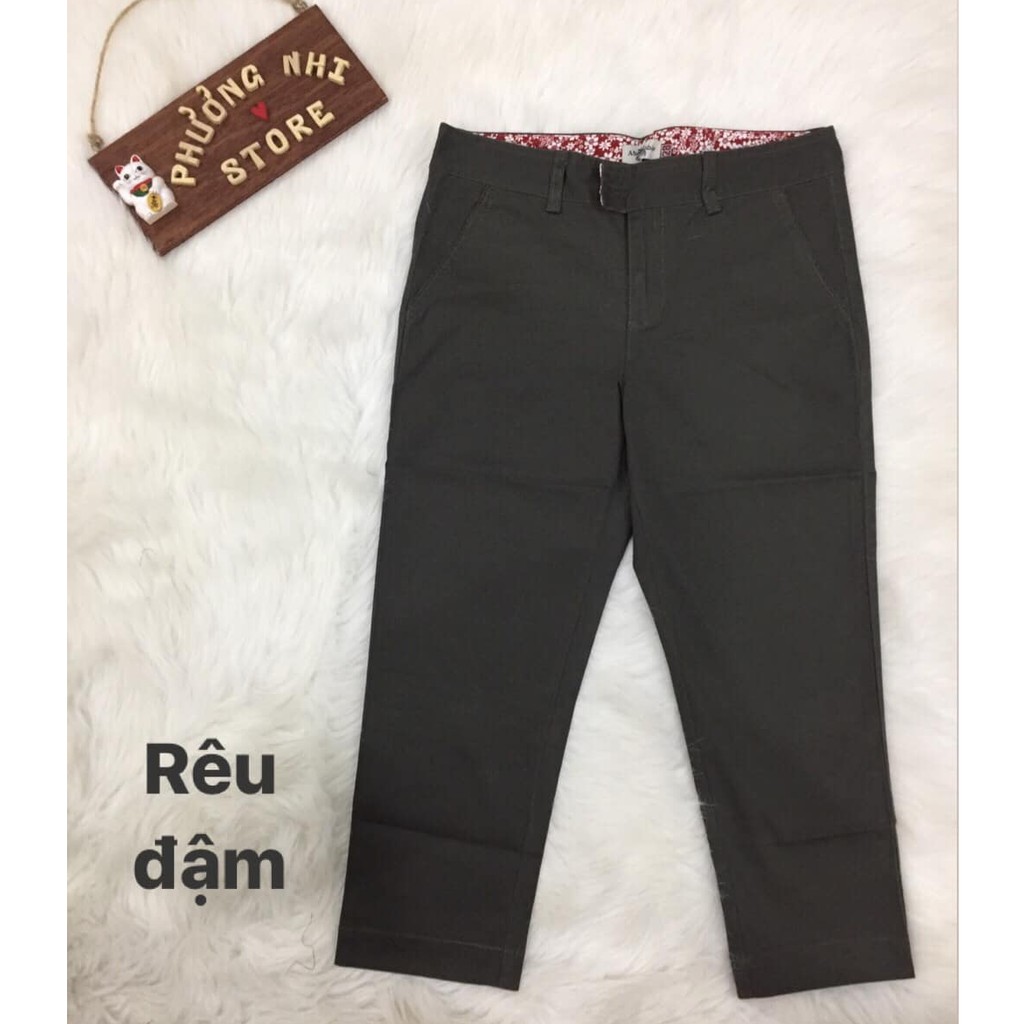 QUẦN LỠ KAKI THUN MÀU RÊU ĐẬM