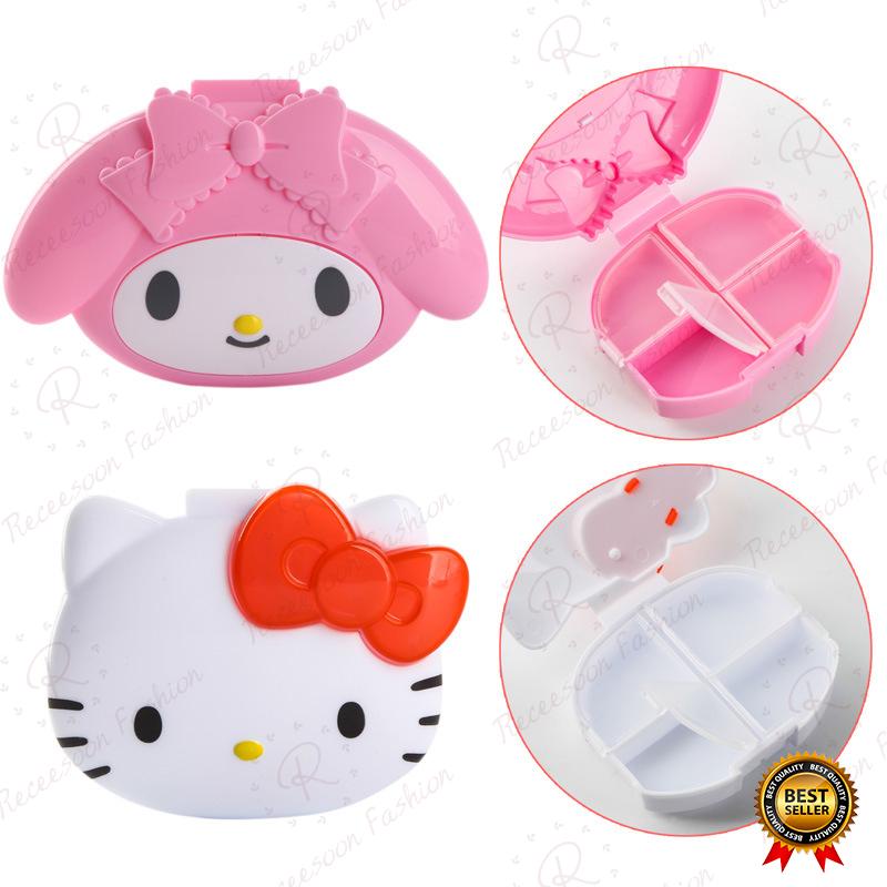 Hộp đựng thuốc mini hình nhân vật Hello Kitty
