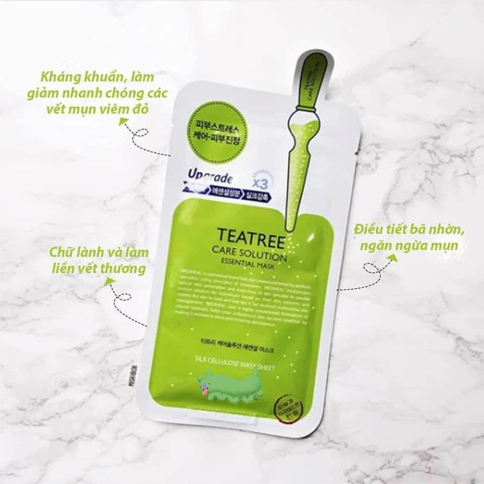 Mặt nạ dưỡng da Mediheal Teatree, Vita Lightbeam, Placenta Revital và Collagen EX Essential Mask 24ml | BigBuy360 - bigbuy360.vn