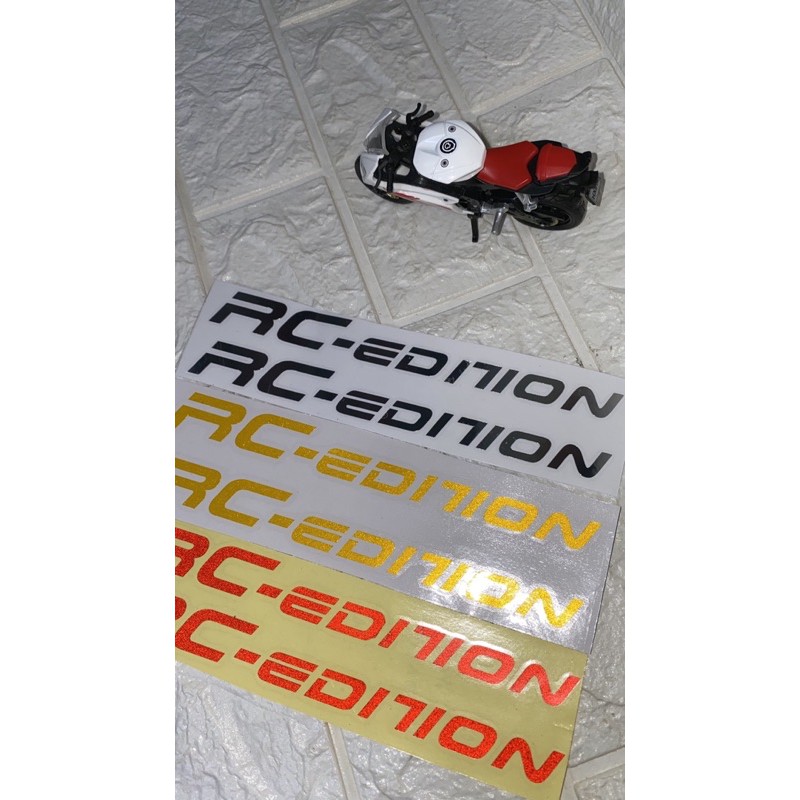 Bộ 2 tem dán phuộc xe máy RC-edition