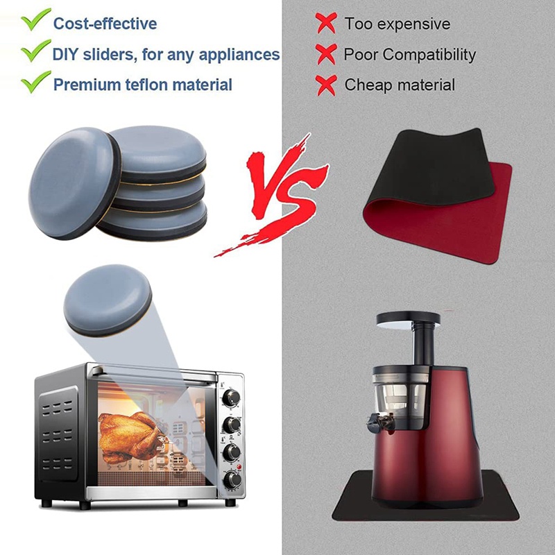Set 12 Thanh Trượt Tự Dính Tương Thích Với Hầu Hết Các Máy Pha Cà Phê / Nồi Chiên Không Dầu