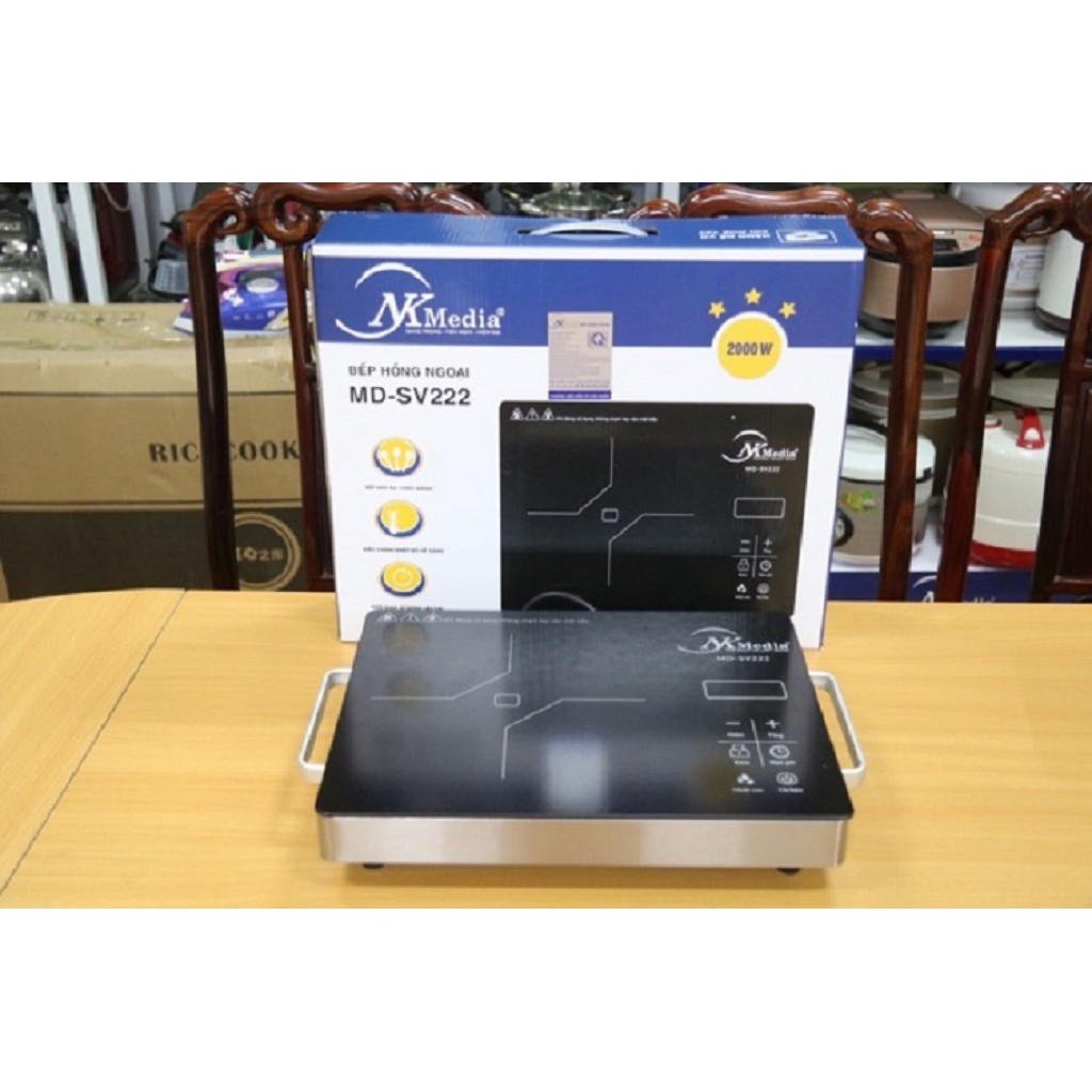Bếp Hồng Ngoại không kén nồi Fujika/NKmedia/Osako/Ladomax, Mặt Kính Cường Lực, phím cảm ứng