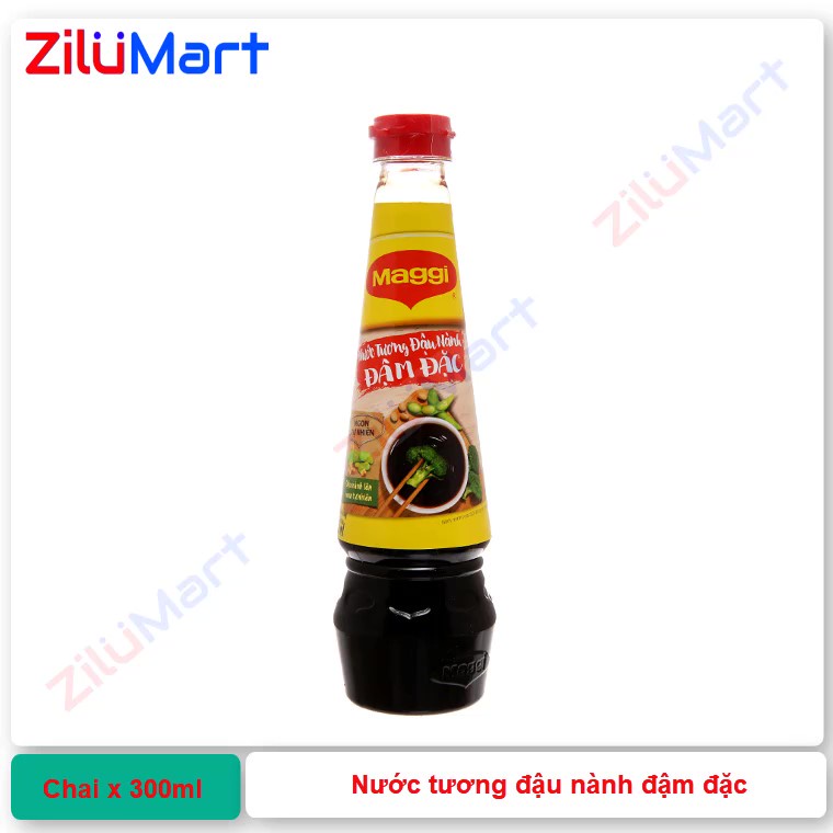 Nước tương đậu nành đậm đặc Maggi chai loại 300ml