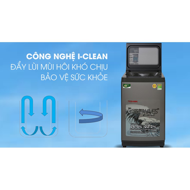 Máy giặt Toshiba 9 kg AW-K1005FV(SG) (Miễn phí giao tại HCM-ngoài tỉnh liên hệ shop)