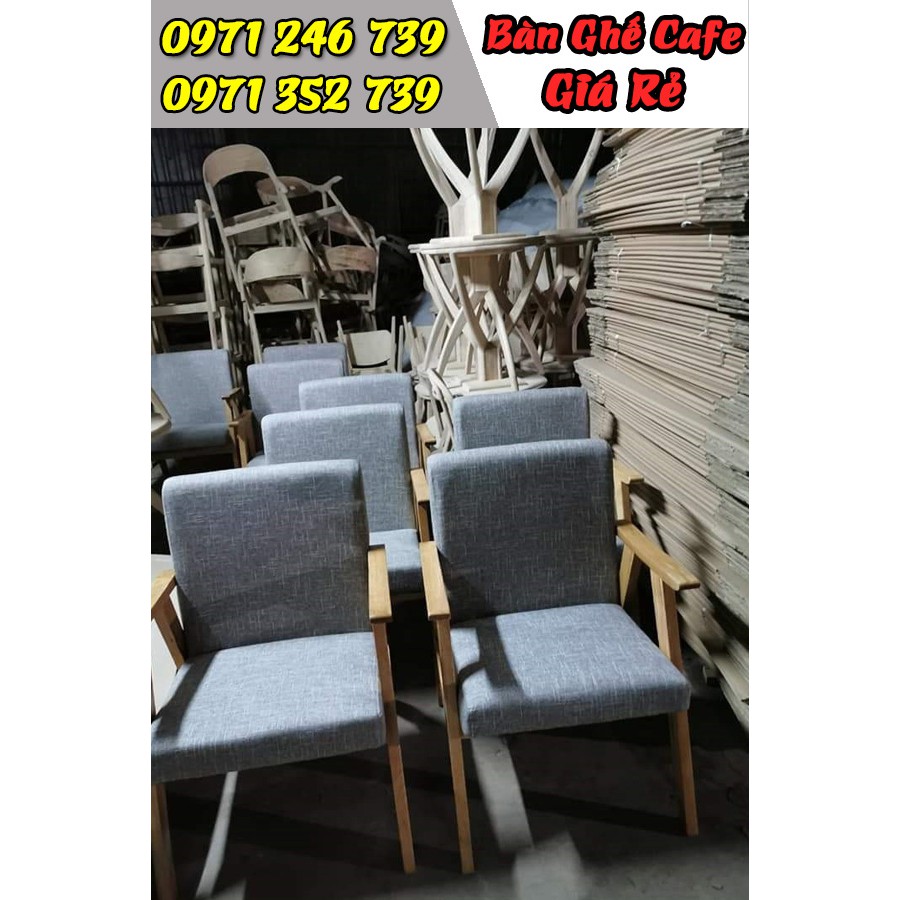 Ghế cafe sofa gỗ giá rẻ