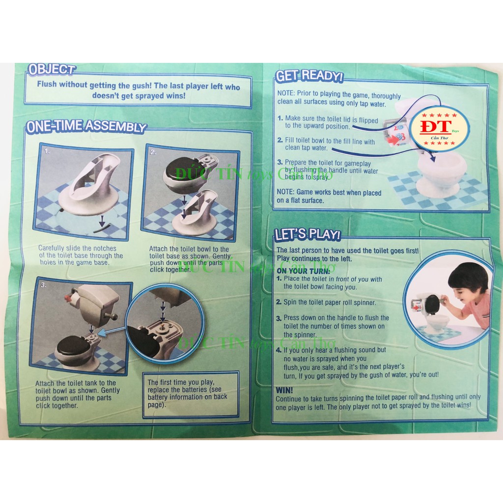 TRÒ CHƠI BOARDGAME TOILET TROUBLE