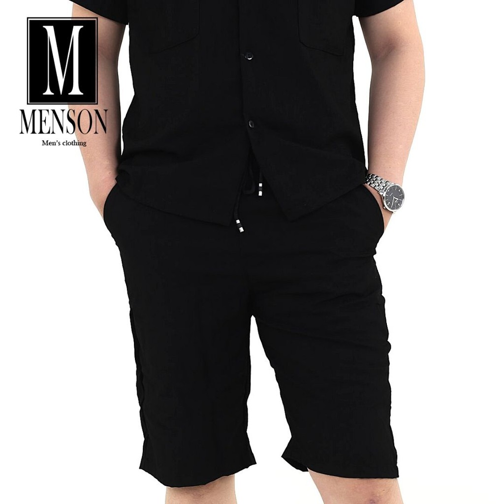 ⭐️HÀNG LOẠI 1⭐️Bộ Đũi Nam Cổ Bẻ Cao Cấp mùa hè - Sét đũi nam chất mát mặc ở nhà, mặc đi chùa - MENSON M322 | BigBuy360 - bigbuy360.vn