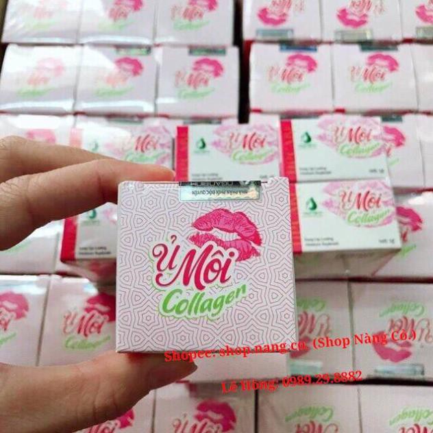 Ủ MÔI Collagen Ngân Bình 5g, Dưỡng MÔI KHÔ NỨT NẺ, Khử MÔI THÂM BONG TRÓC, LÀM HỒNG MÔI, HỒNG NHŨ HOA