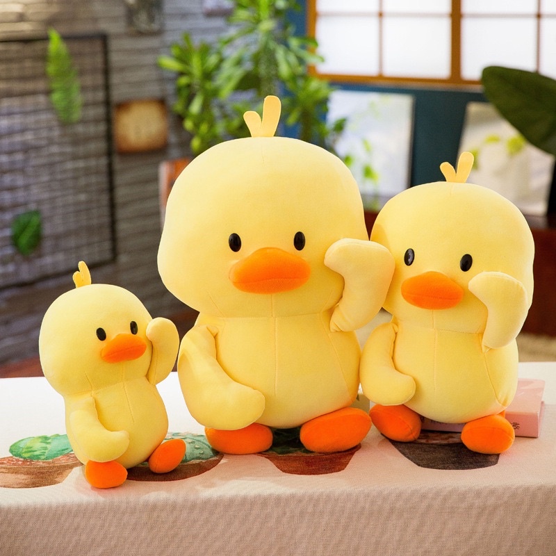 Thú Nhồi Bông Vịt Con Đáng Yêu Cute Co Giãn Mềm Mịn