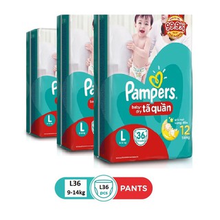 Bỉm quần pamper m40+4 /l36+4/xl32+3