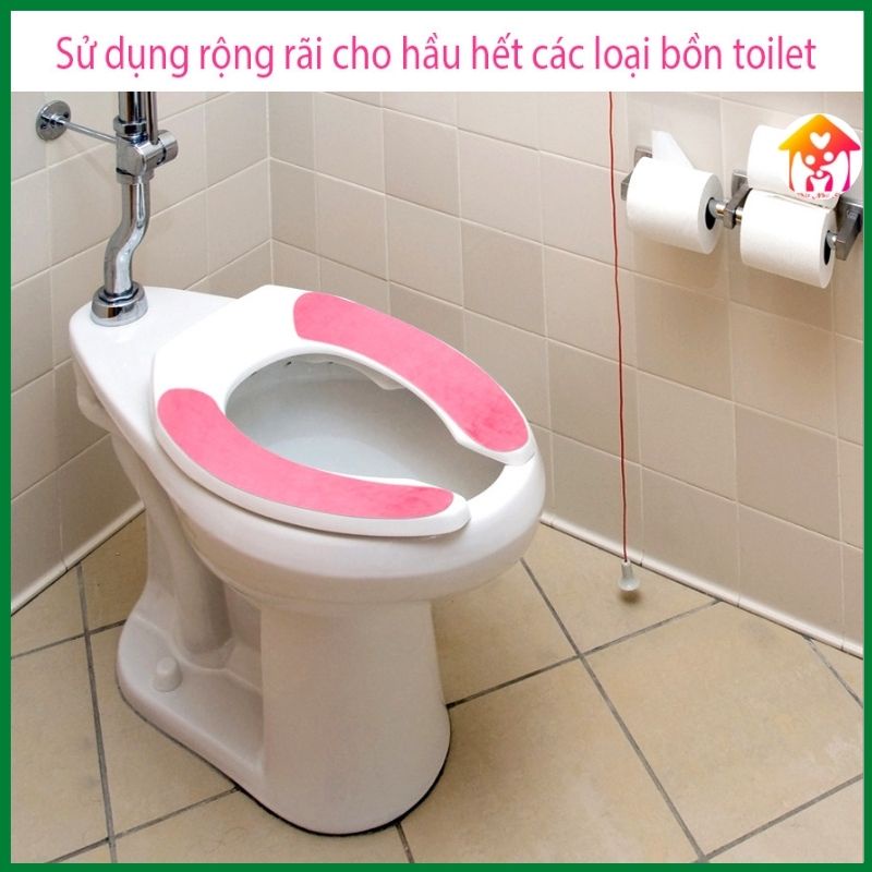 Miếng đệm lót bồn cầu toilet chống lạnh mùa đông dùng nhiều nhiều lần nhiều màu sắc