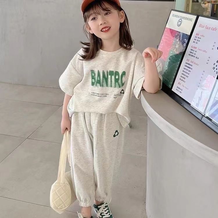 Set Đồ Thể Thao Mùa Hè 2022 Phong Cách Hàn Quốc Mới Cho Bé Gái