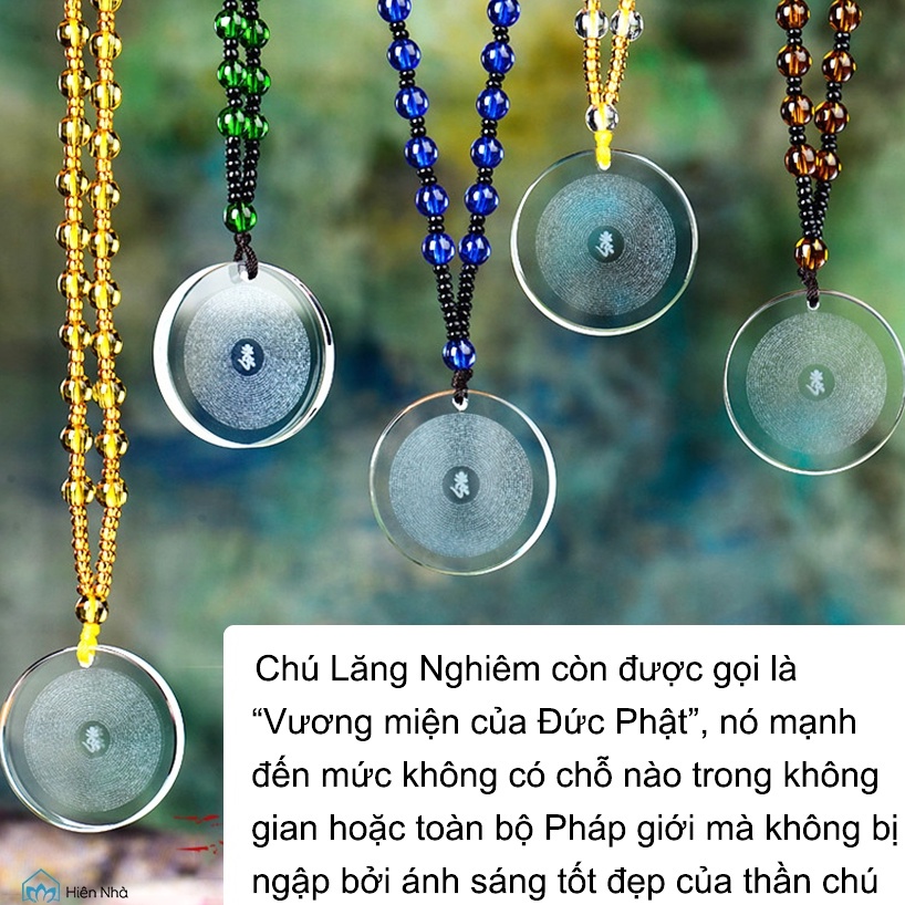 Dây chuyền Chú Lăng Nghiêm, chữ OM - dây chuyền Bình An, May Mắn - Trong Nhà