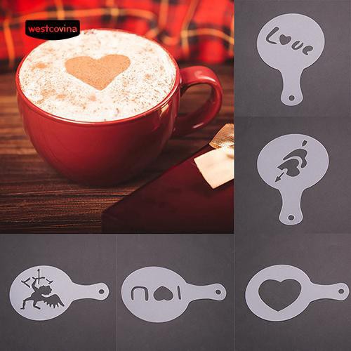 Bộ khuôn rắc bột trang trí cappuccino