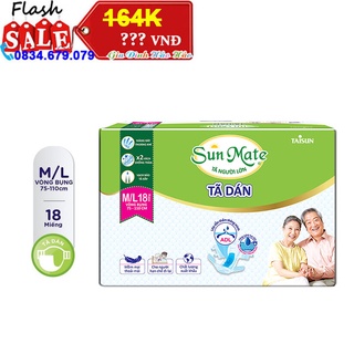 Tã Dán Người Lớn SunMate G2 Size M/L18 Miếng
