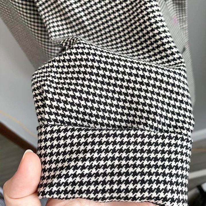 Áo blazer kẻ đen trắng Hàn Quốc (ảnh thật), vải cao cấp loại 1 | BigBuy360 - bigbuy360.vn