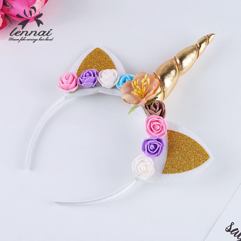 Băng Đô Hình Sừng Kỳ Lân Lấp Lánh