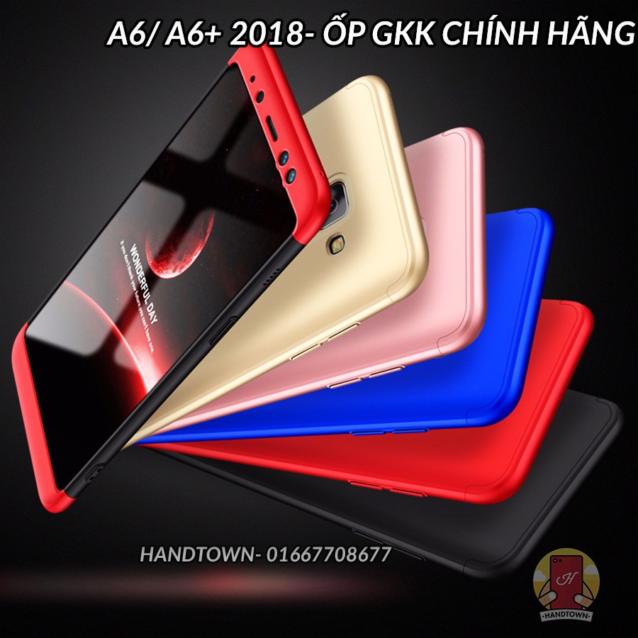 [CÓ SẴN] Ốp Samsung A6/A6 Plus 2018 _ Ốp lưng nhựa full cạnh chính hãng GKK 3 mảnh đặc biệt bảo vệ luôn mặt trước