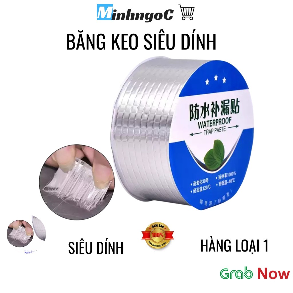 Băng Keo Siêu Dính Đa Năng Cuộn 5 Mét ( Rộng 5cm X Dài 5m), Keo Dán Chống Thấm,chống Nhiệt Cho Tường, Trần Nhà,ống Nước