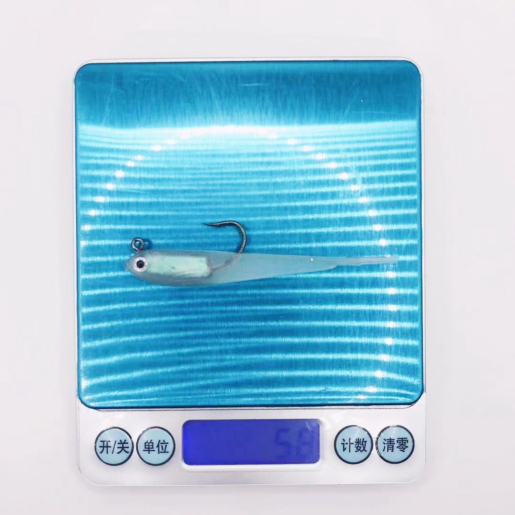 Mồi Câu Cá Mềm Bằng Nhựa Chì 7.5cm 6.5g Umpan Tiguan Gewang Zman Có Móc