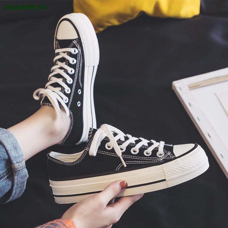 (Mâuc hót 2019) giày thể thao vải HW đế mềm trống trượt siêu êm chân