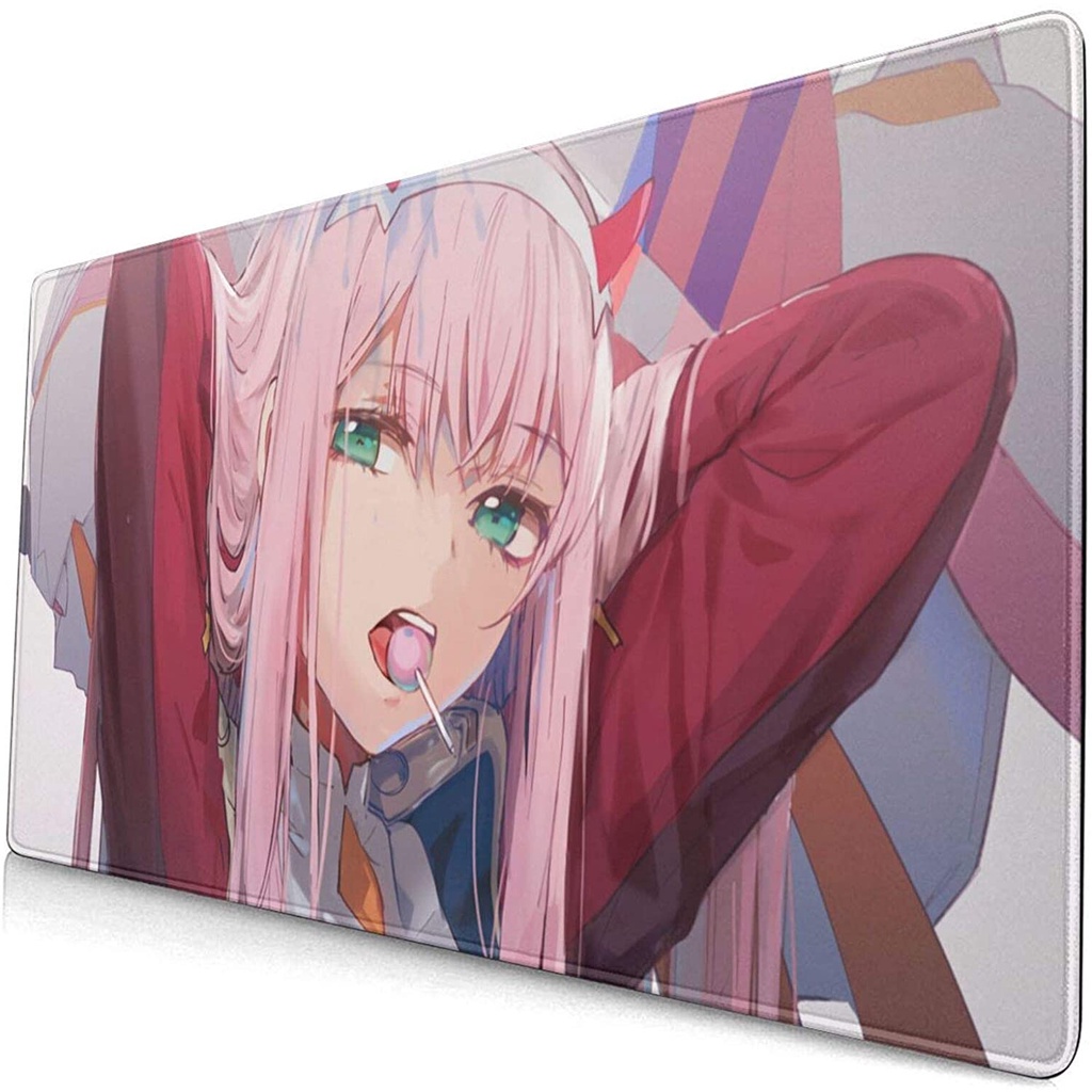 Tấm lót chuột cỡ lớn in hình GIGOGOU Zero Two  Waifu cho văn phòng và nhà ở