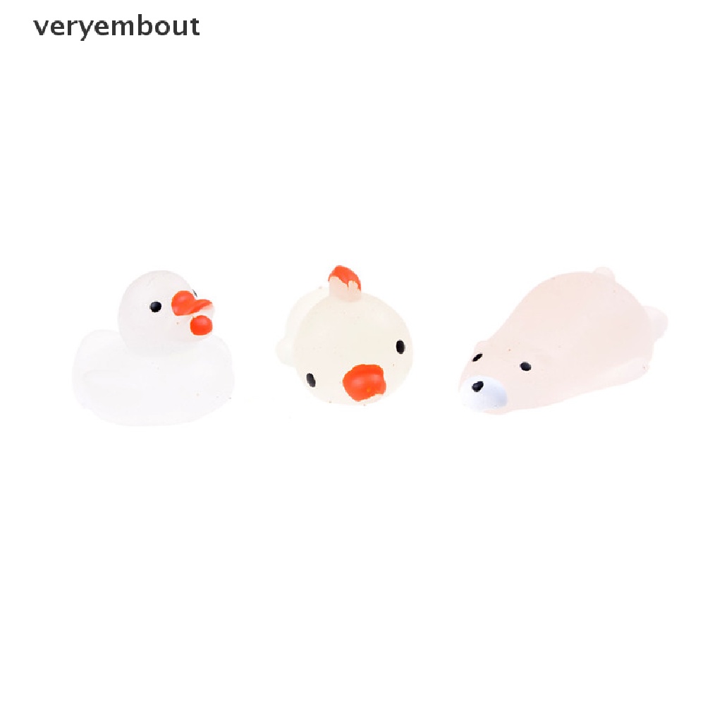 Đồ Chơi Nắn Bóp Đàn Hồi Giảm Stress Hình Chú Cừu Mochi Có Đèn Phát Sáng Dễ Thương