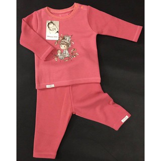Bộ nỉ lông bé gái bany momma