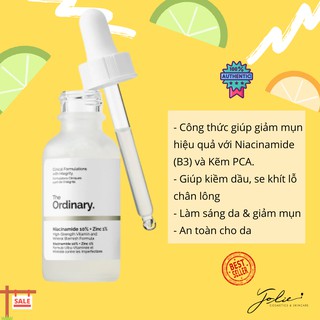 Tinh chất The Ordinary - Niacinamide 10% + Zinc 1% - 30ml