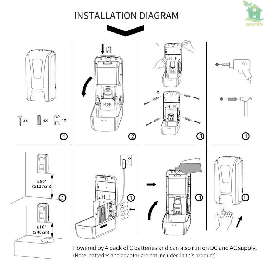 SENSOR Máy Xịt Nước Vệ Sinh Bằng Tia Uv Cảm Ứng Tự Động Dung Tích 1000ml