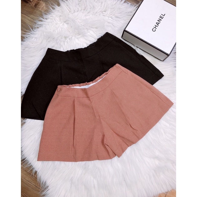 Quần Đùi Short Nữ Lưng Dây Kéo, 50% Thun Chất Vân Cao Cấp, Dày Dặn, Không Nhăn