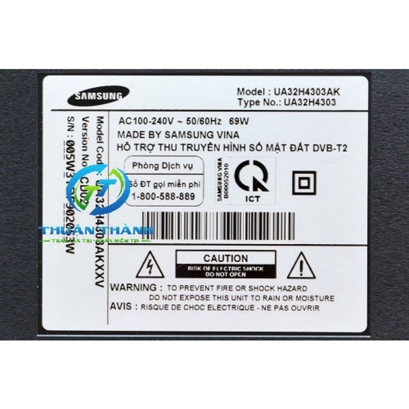 Bo tivi smart 32H4303 UA32H4303AK