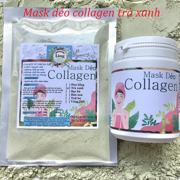 Mask dẻo Collagen Trà Xanh 200g