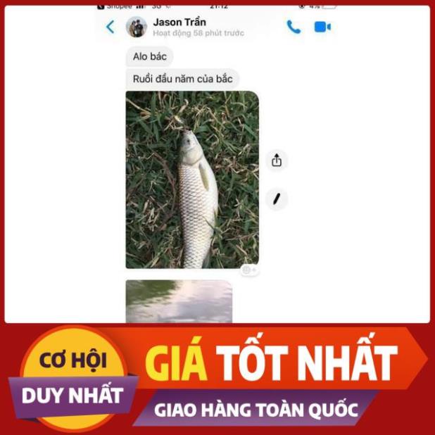 mồi ruồi - chuyên bắt cá rô phi, rô ta, chuối, lóc, sộp, thiểu, ngão, chim